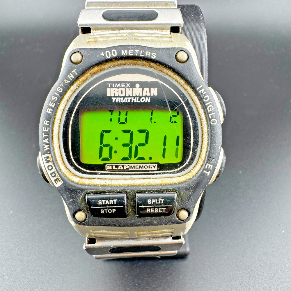 Timex Ironman Triathlon 8 Lap Indiglo Watch Running 100M